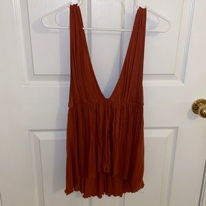 Urban Outfitters size m plunge neck hi lo blouse